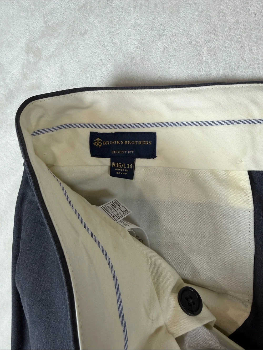 NWT Brooks Brothers Explorer 44L 36W 34L Gray Wool Single-Breasted Suit $$$